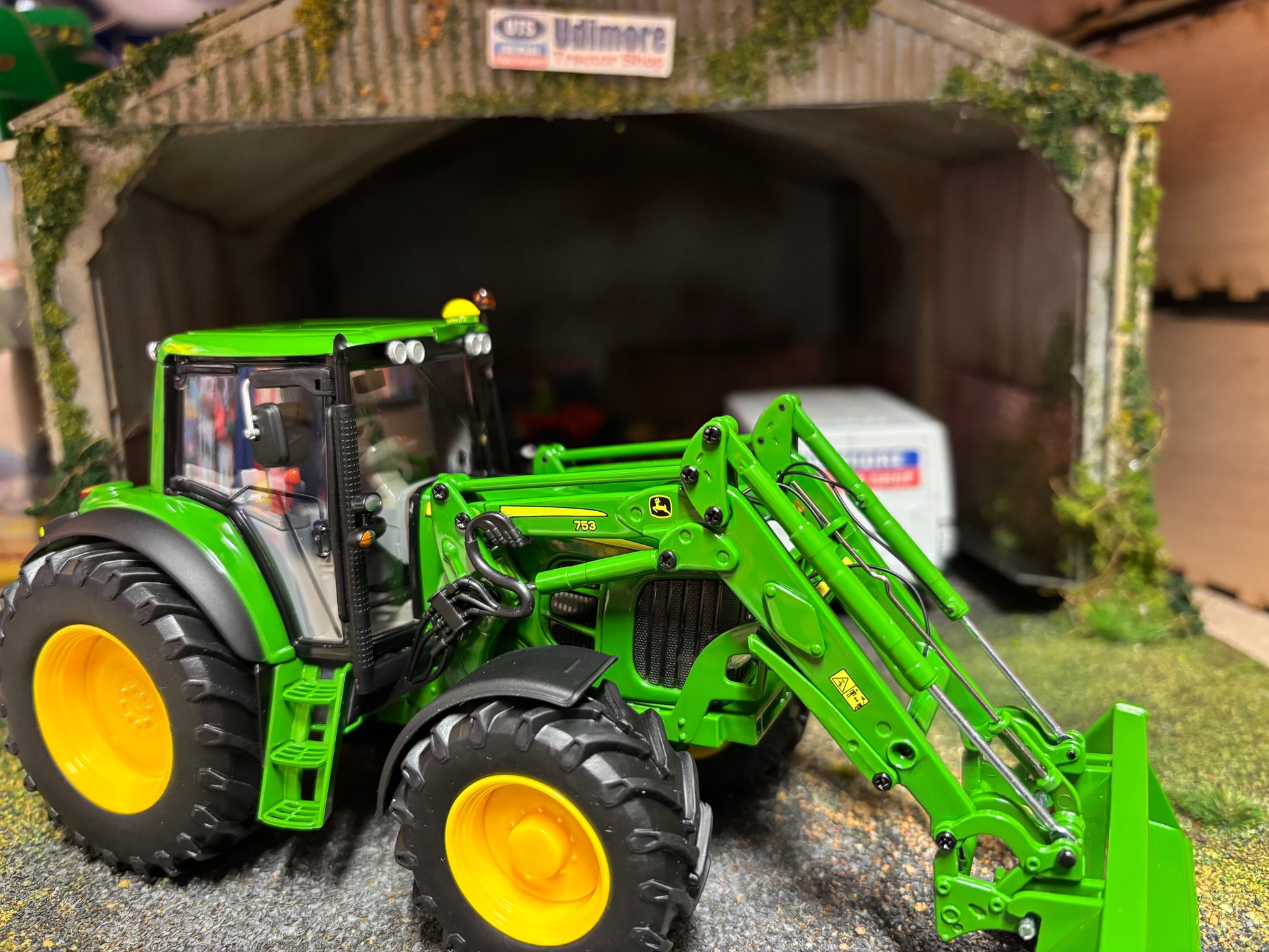 Wiking John Deere 6930 premium tractor with 753 loader, 1:32 scale, boxed limited edition model.