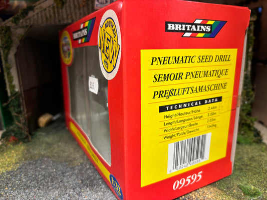 Vintage Britains Pneumatic Seed Drill 1:32 scale boxed Obsolete 09595