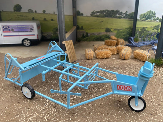 BLR Models Laser cut BRASS Scratch Built Cook 8 bale accumulator sledge 1:32 scale Image 2