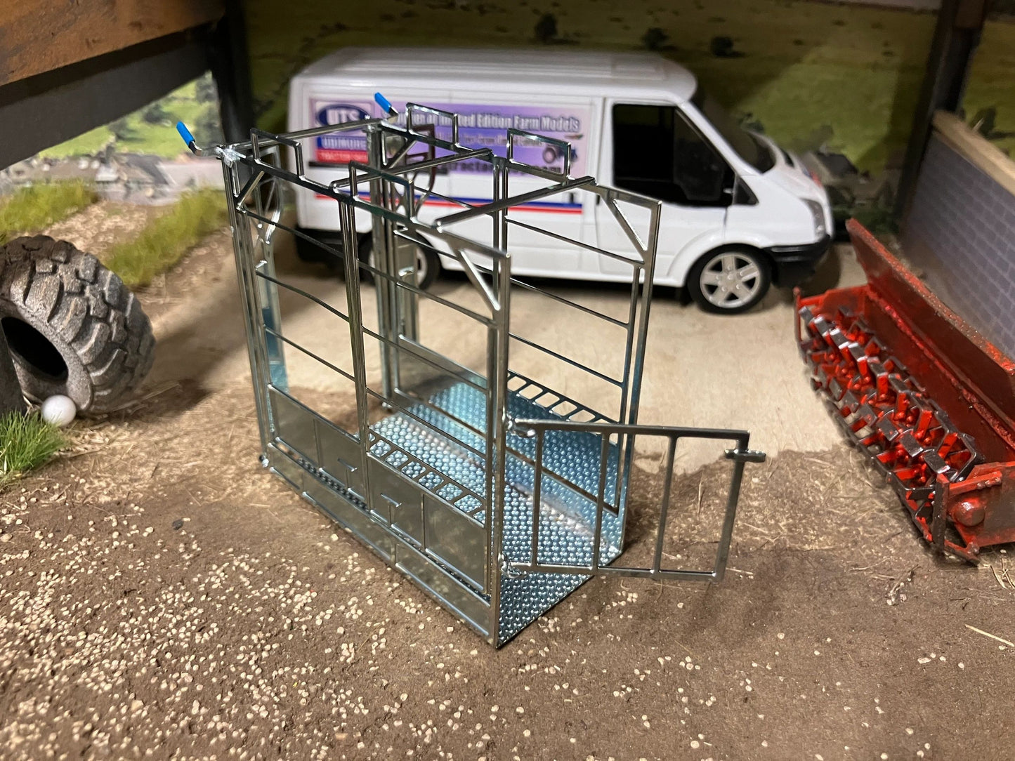 BLR Models Laser cut BRASS Scratch built Cattle Crushes 1:32 scale Galvanised Image