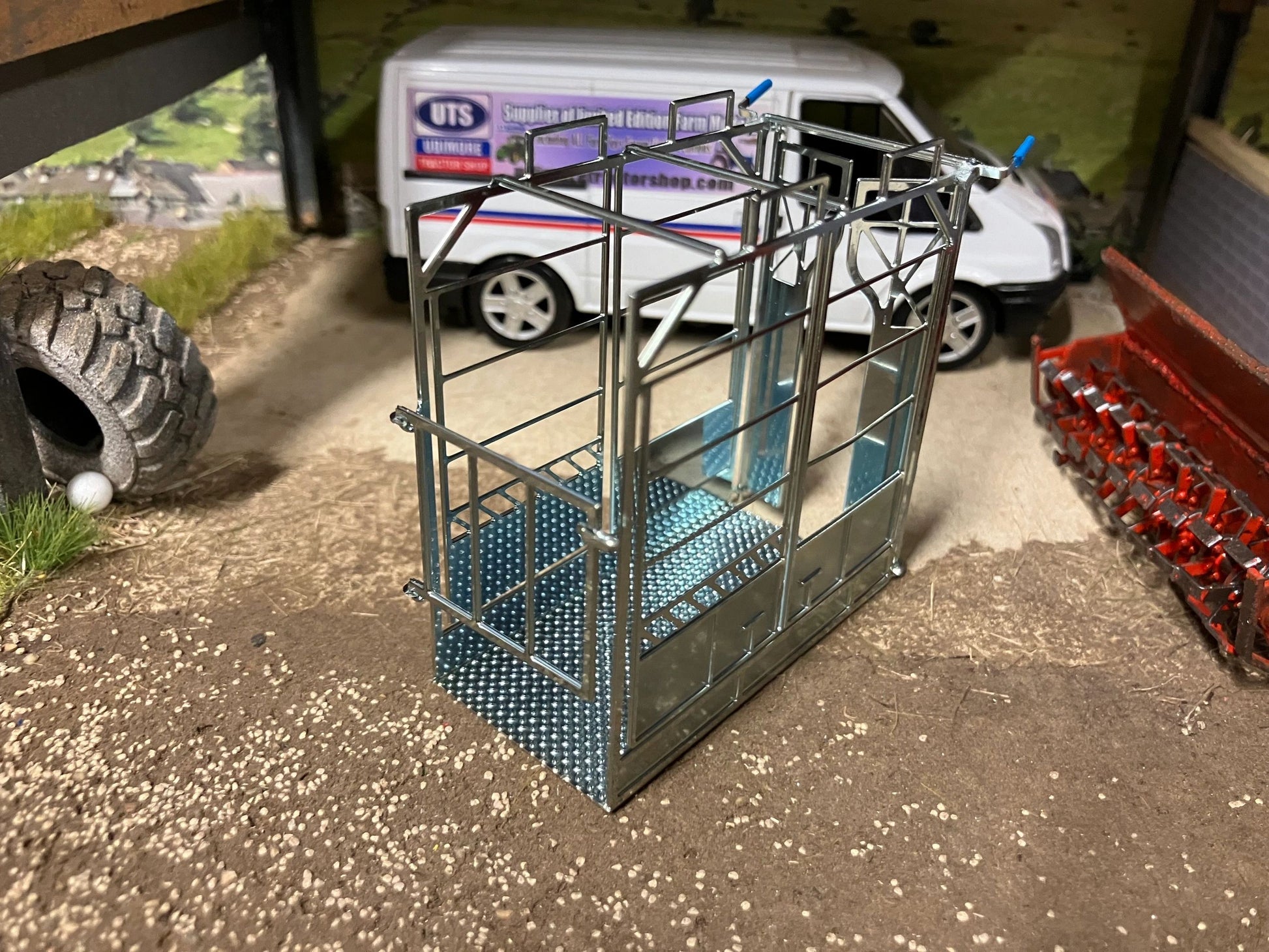 BLR Models Laser cut BRASS Scratch built Cattle Crushes 1:32 scale Galvanised Image 3