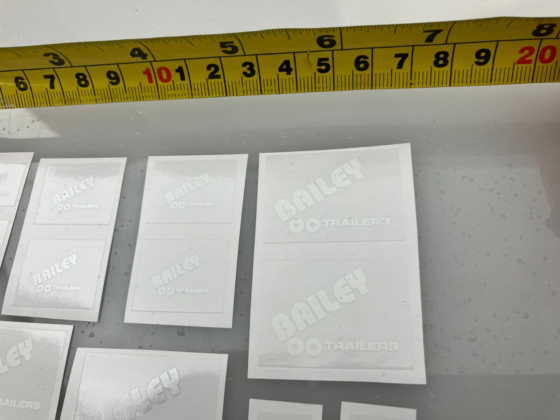 Bailey pre cut professional High quality vinyl Decals HUGE pack of White Bailey 1:32 scale Image 3