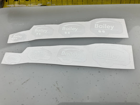Bailey trailers pre cut professional High quality vinyl Decals white Bailey decals Image