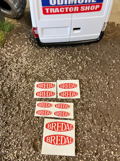 Bredal spreaders farm machinery 10 x Professional Pre cut High quality vinyl huge pack decals farm machinery decals Image