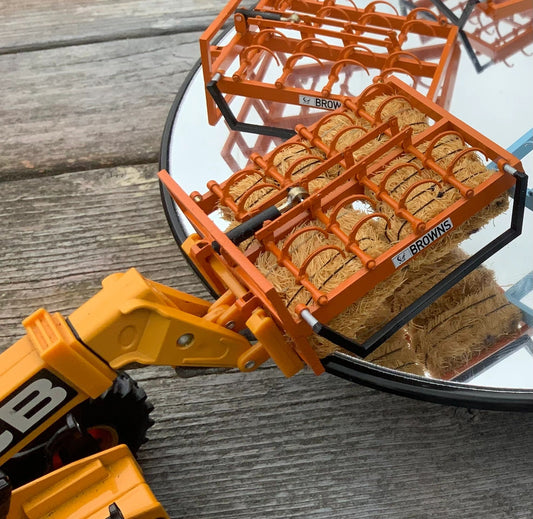Britains Loadall fit special BLR Models Laser cut BRASS scratch built Browns Flat 8 bale grab 1:32 scale Image