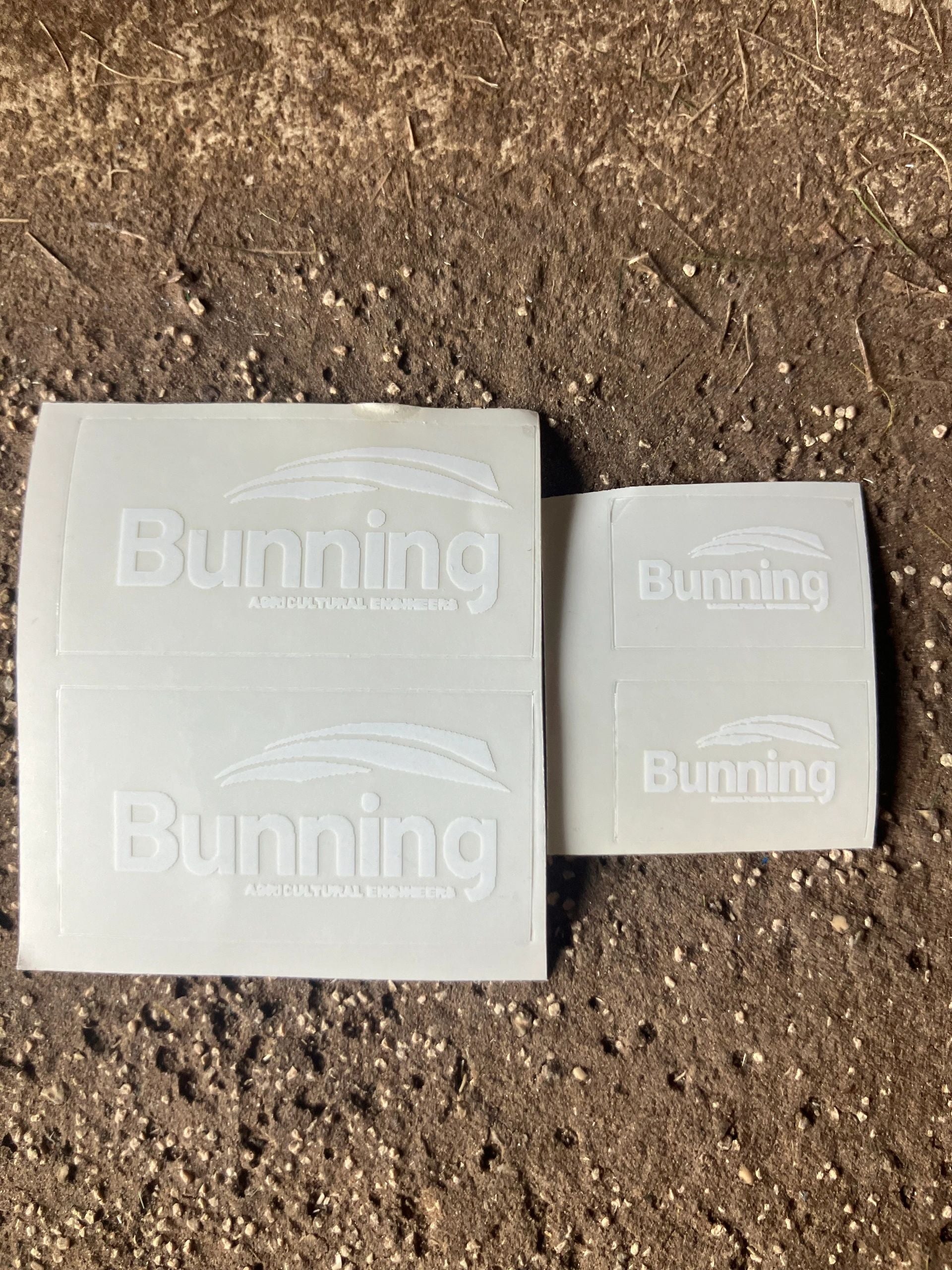 Bunning spreader farm machinery decals pre cut High quality white vinyl decals 1:32 scale Image 3
