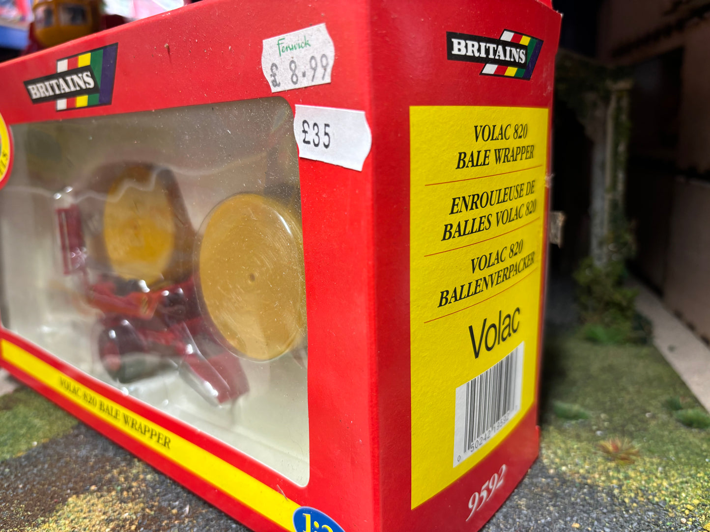 Vintage Britains Volac 820 Bale Wrapper 1:32 scale Obsolete 9592