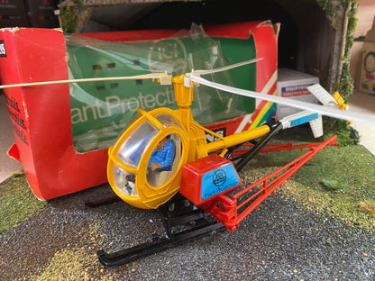 9511 Vintage Britains Hughes ICI Helicopter Crop Sprayer 1:32 scale obsolete