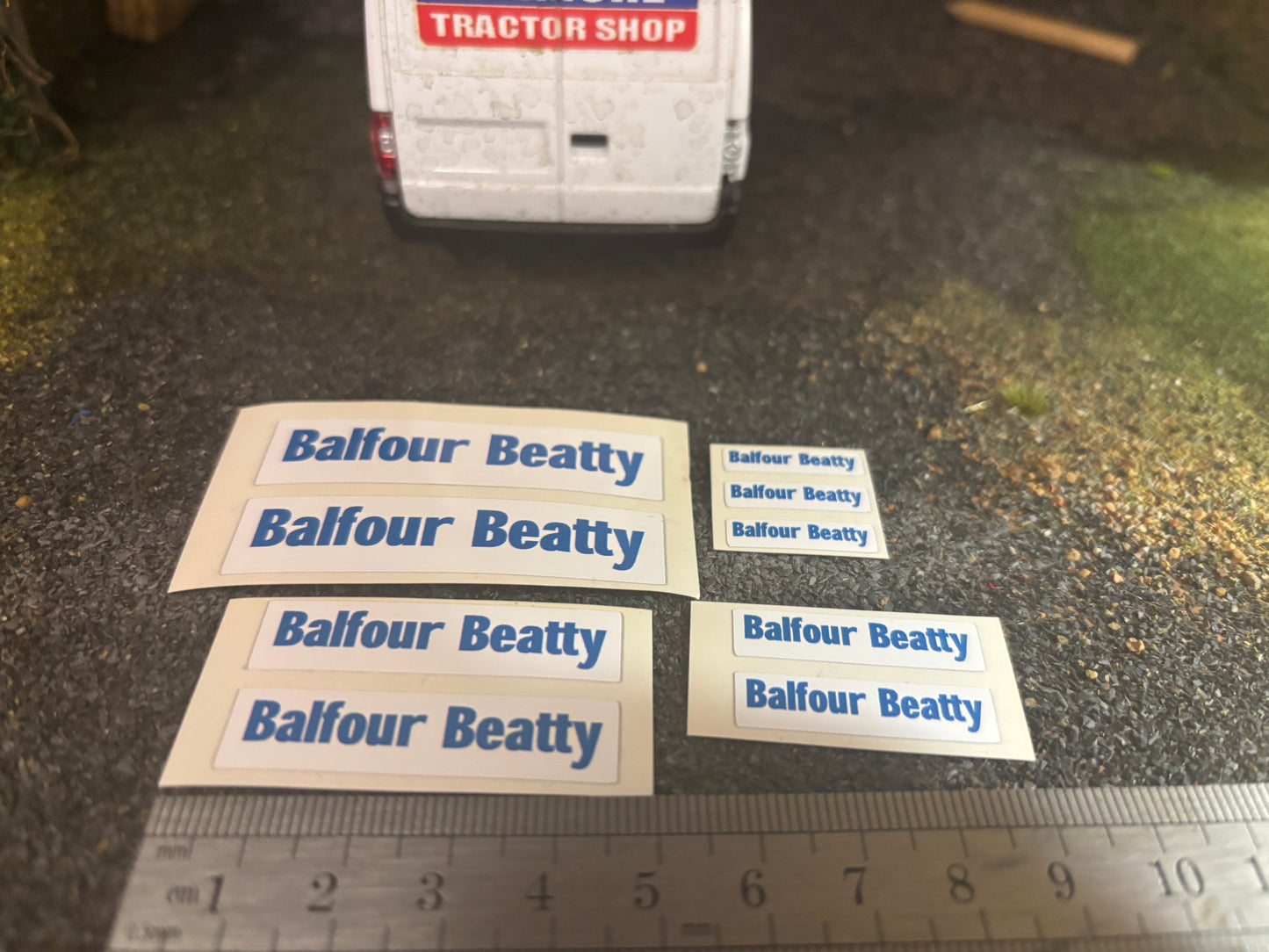 Balfour Beatty construction machinery x 9 Professional pre cut High quality vinyl huge pack decals farm machinery decals