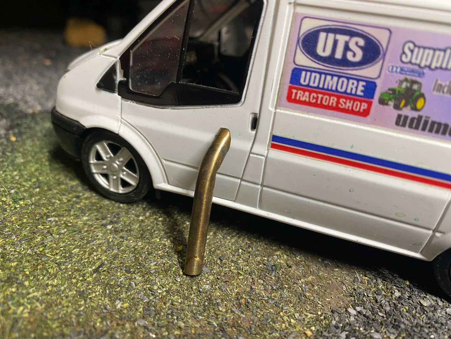 Straight Pipe Tractor Exhaust Stainless Steel 4mm Type 6 1:32 scale 150hp+