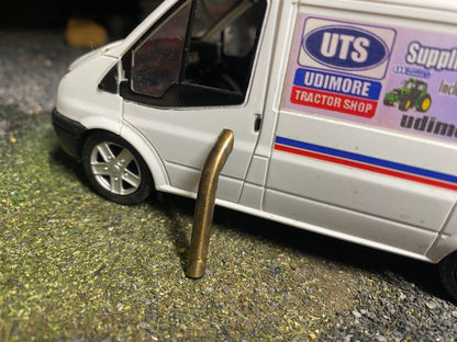 Straight Pipe Tractor Exhaust Stainless Steel 4mm Type 6 1:32 scale 150hp+