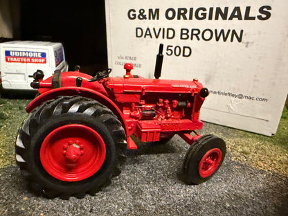 G & M Originals David Brown 50D Tractor – Limited Edition No. 312 of 350 – Handmade 1:32 Scale