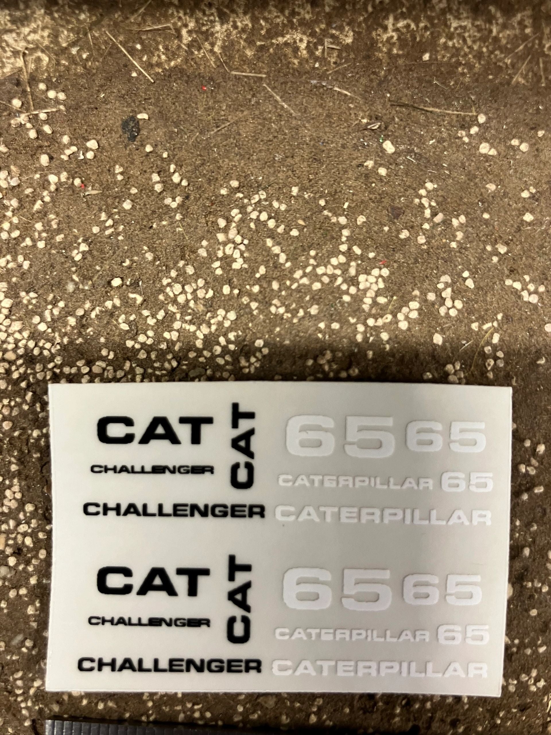 CAT Caterpillar Challenger 65 farm machinery x 16 Professional pre cut High quality vinyl huge pack decals farm machinery decals Image