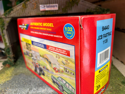 Vintage Britains 9440 JCB Fastrac 1135 Tractor 1st Version Black Links 1996 1:32 – Boxed