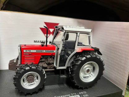 Limited Edition Universal Hobbies Massey Ferguson 375 4wd Tractor BOXED 1:32 scale UH6888