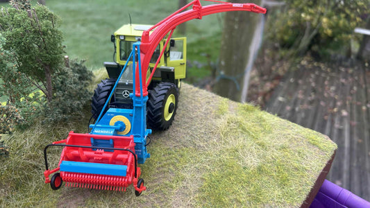 PRE ORDER Mengele SH 30H Trailed Forage Harvester Grass Pick up header Scratch built COLLECTION ONLY 1:32 scale