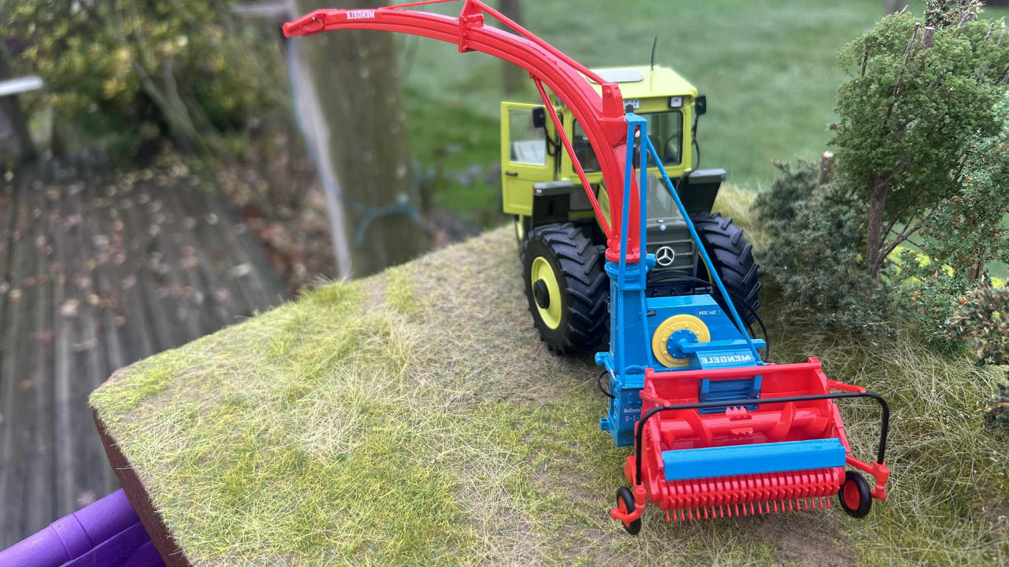 PRE ORDER Mengele SH 30H Trailed Forage Harvester Grass Pick up header Scratch built COLLECTION ONLY 1:32 scale