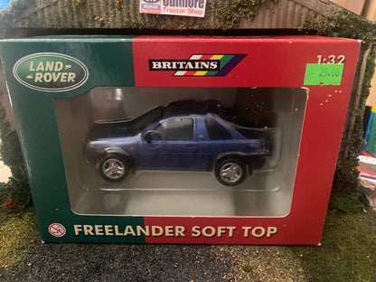 Britains Land rover Freelander blue with soft top 1:32 scale obsolete 40647