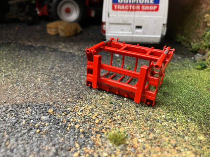 BRASS Scratchbuilt TIne SIlage Muck Grab 1:32 scale Handbuilt Brass Perfect 32 loader
