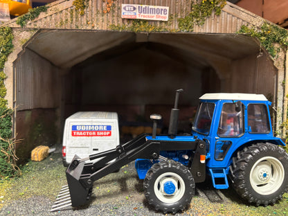 Ford 7600 4wd Tractor with front loader Conversion Muck,manure, Silage Fork 1:32 scale
