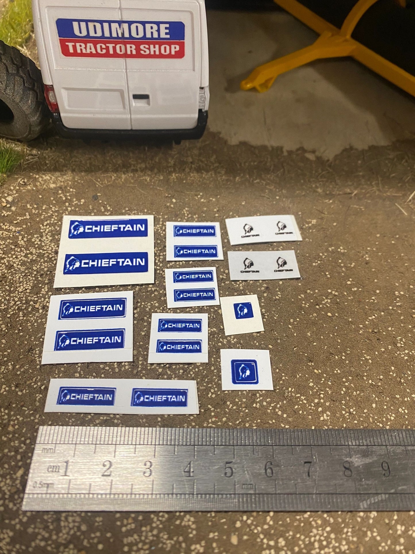 Chieftain trailers farm machinery x 18 Professional pre cut High quality vinyl huge pack decals farm machinery decals Image 3