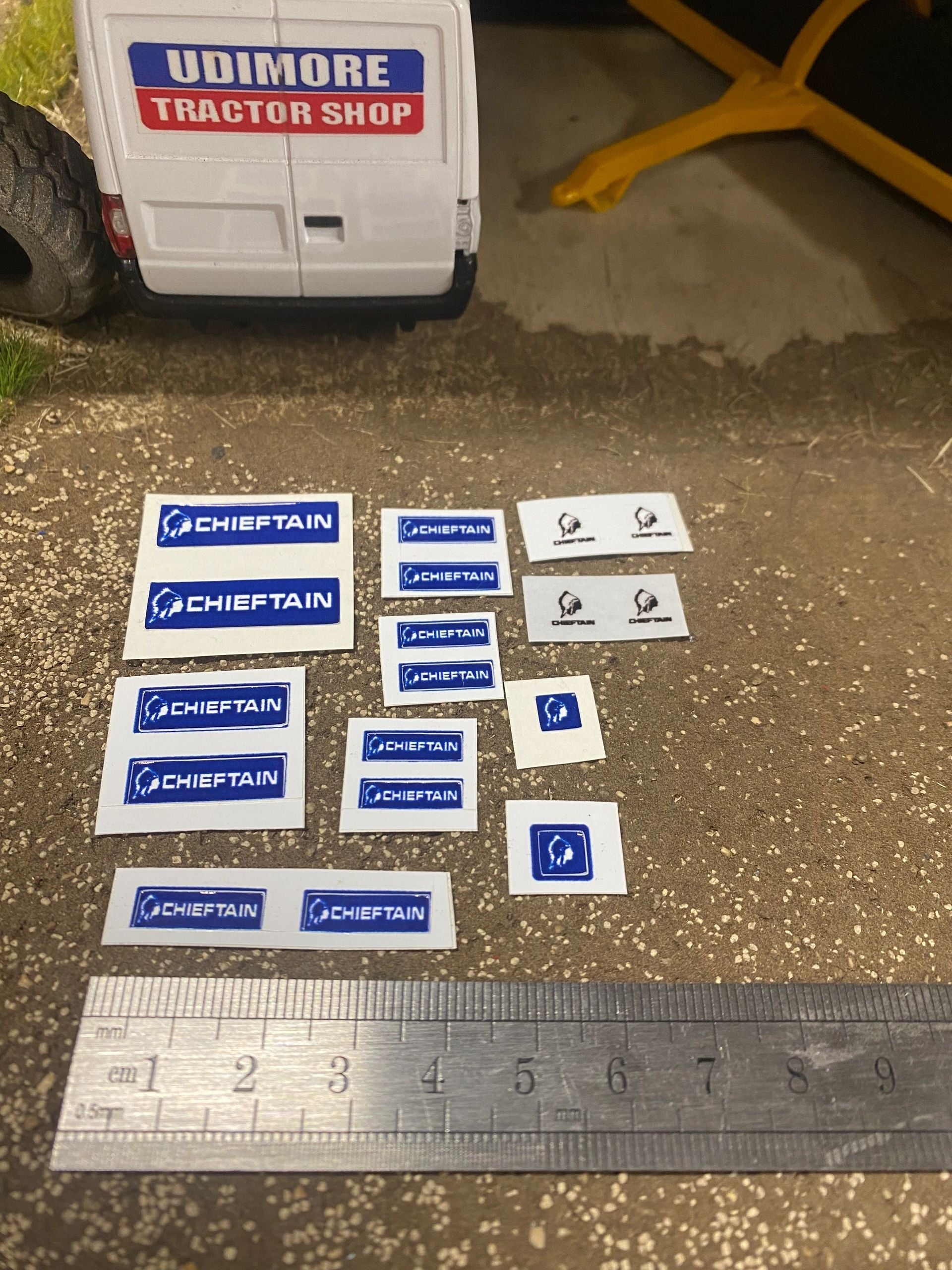 Chieftain trailers farm machinery x 18 Professional pre cut High quality vinyl huge pack decals farm machinery decals Image 3