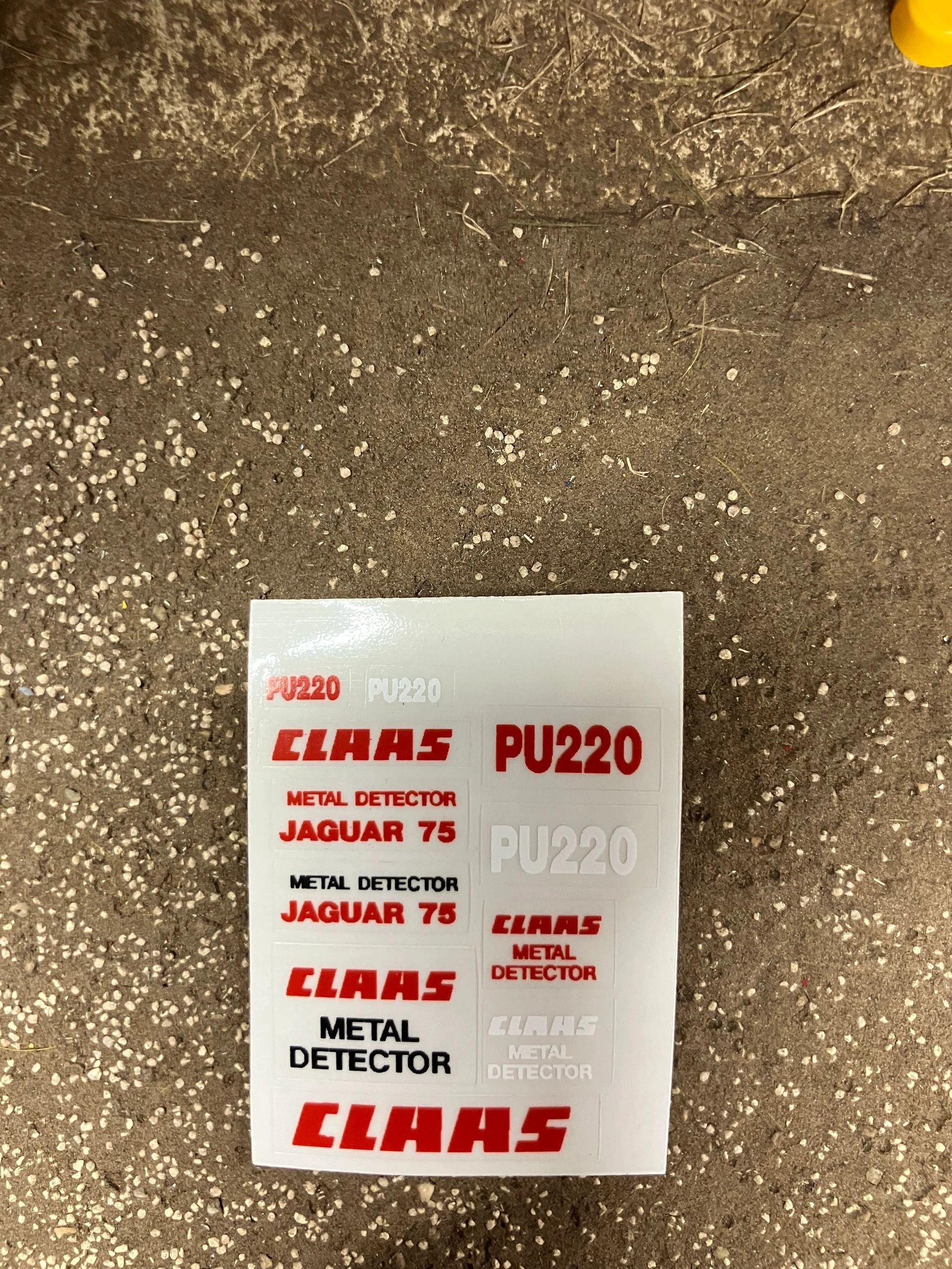 Claas Jaguar 75 PU220 metal detector farm machinery dealership x pre cut professional High quality vinyl stickers set Claas farm machinery tractor combine decals Image