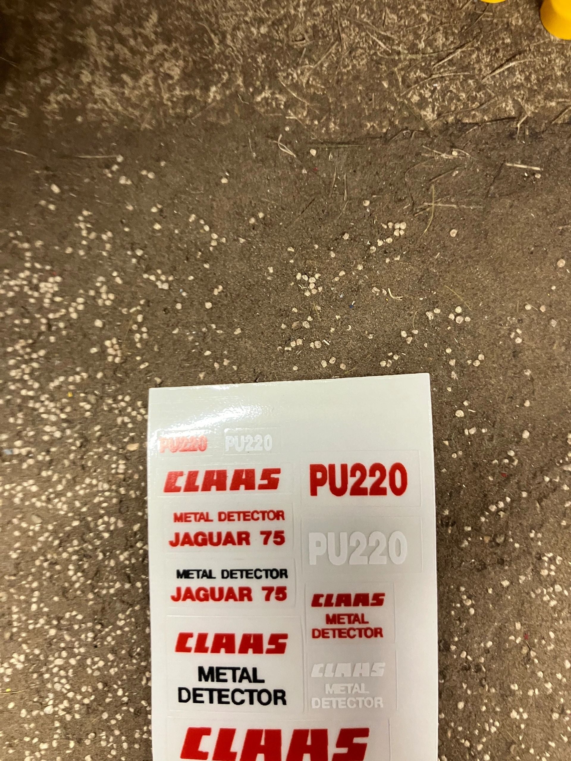 Claas Jaguar 75 PU220 metal detector farm machinery dealership x pre cut professional High quality vinyl stickers set Claas farm machinery tractor combine decals Image 3