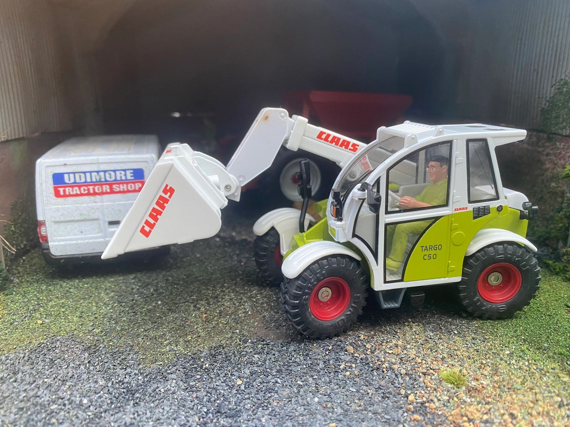 Claas Targo C50 Telehandler wheel loader 1:32 scale boxed Siku 4851 Image