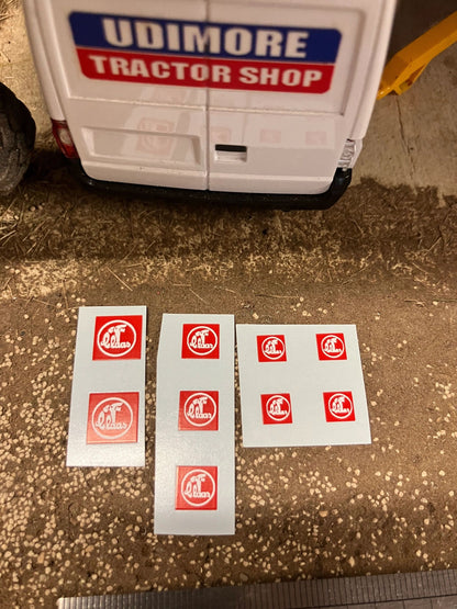 Claas farm machinery balers tractors pre cut professional High quality vinyl sticker set Claas farm machinery tractor combine decals Image