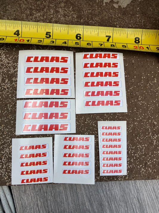 Claas farm machinery tractor combine Baler Pre cut professional High quality vinyl pack 31 sticker set x Claas farm machinery tractor combine decals 1:32 scale Image
