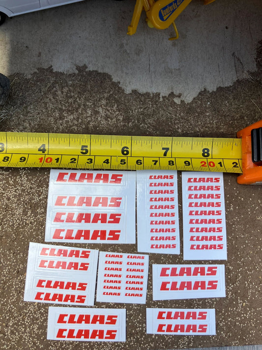 Claas farm machinery tractor combine baler pre cut professional High quality vinyl big pack 47 sticker set x Claas farm machinery tractor combine decals 1:32 scale Image