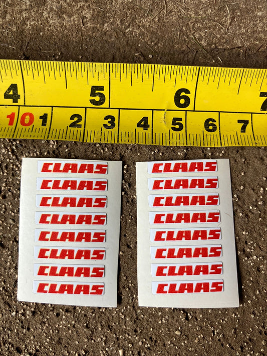 Claas farm machinery tractor combine baler pre cut professional High quality vinyl pack 16 x sticker set decals 1:32 scale Image