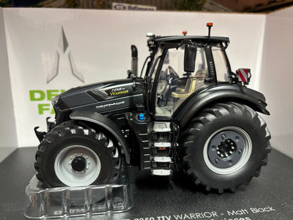 Limited Edition Deutz Fahr 7250 Warrior MATT BLACK Tractor Universal Hobbies UH6485 Boxed