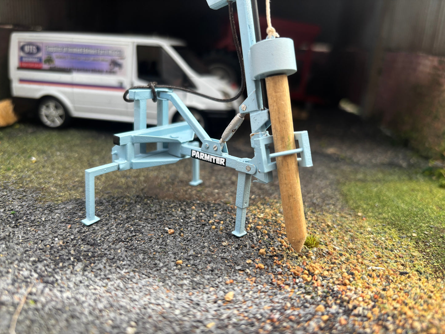 Parmiter Blue Post Driver Laser cut BRASS Scratch Built  1:32 scale BLR Models