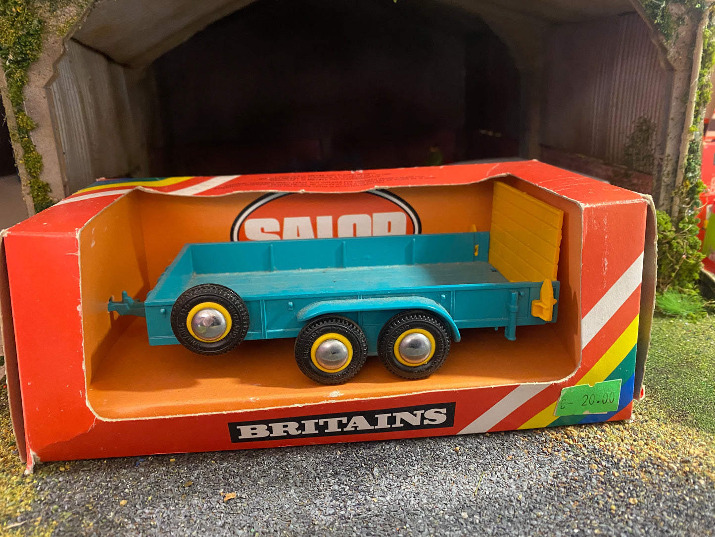 9553 Vintage Salop low loader trailer 1:32 scale boxed