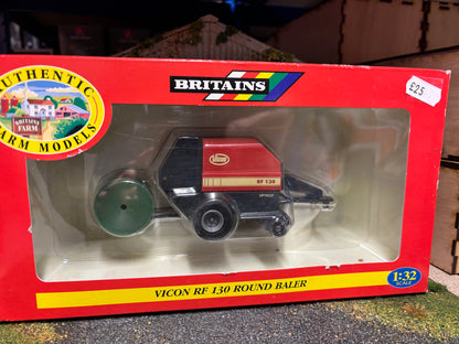 00051 Britains Vicon RF 130 Round Baler 1:32 BOXED obsolete
