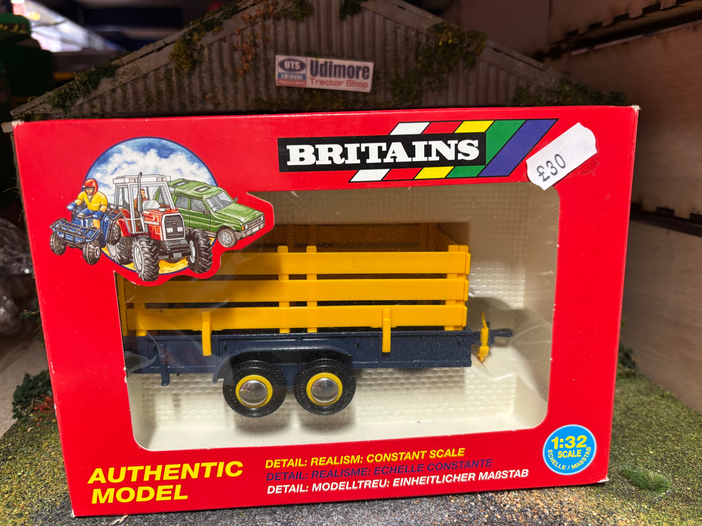 9555 Vintage Britains Animal Trailer 1:32 scale obsolete VINTAGE