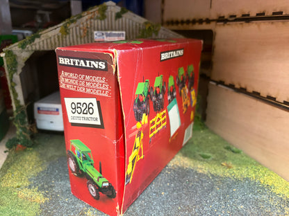 Vintage Britains Deutz DX92 Tractor 9526 Original rare Rainbow Box Obsolete 1:32 Scale (1985)