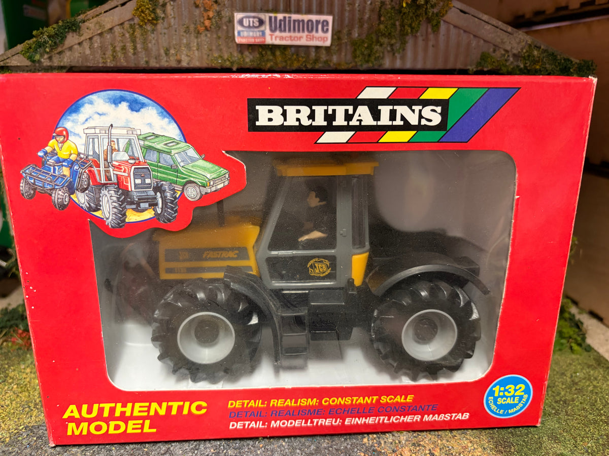 Vintage Britains 9440 JCB Fastrac 1135 Tractor 1st Version Black Links 1996 1:32 – Boxed