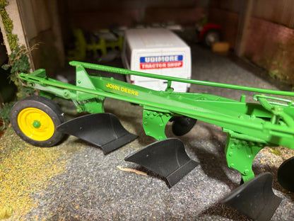 RARE ERTL Precision Classics #6 John Deere F145H 5 Furrow Plough 1:16 – Boxed with Coin