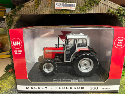 Limited Edition Universal Hobbies Massey Ferguson 375 4wd Tractor BOXED 1:32 scale UH6888