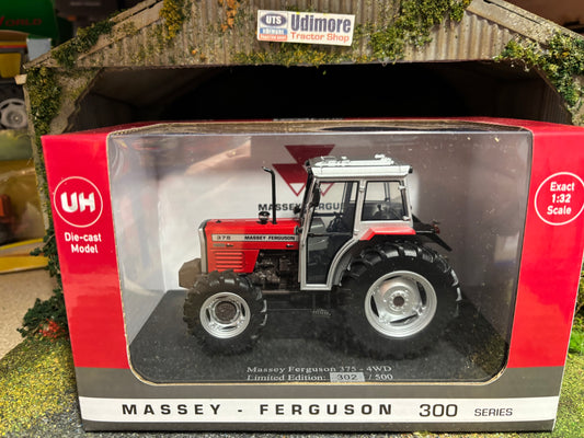Limited Edition Universal Hobbies Massey Ferguson 375 4wd Tractor BOXED 1:32 scale UH6888