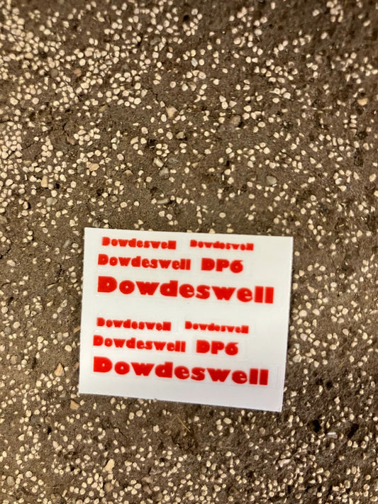 Dowdeswell DB6 pre cut professional High quality vinyl pack 10 x sticker set Dowdeswell DP6 plough farm machinery decals 1:32 scale Image
