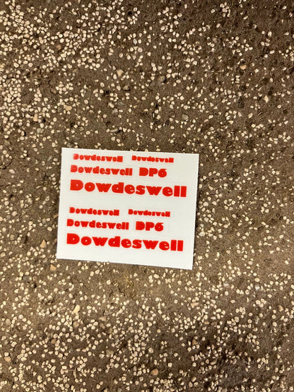 Dowdeswell DB6 pre cut professional High quality vinyl pack 10 x sticker set Dowdeswell DP6 plough farm machinery decals 1:32 scale Image 3