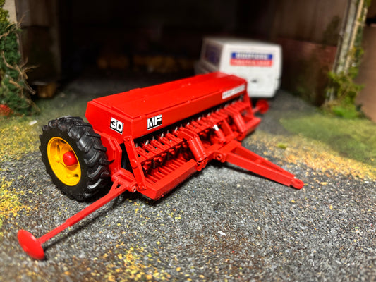 Massey Ferguson MF 30 Seed Drill 4 metre version 1.32 scale Yellow wheels