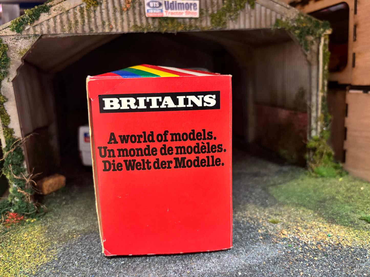 Vintage Britains Twose Rear Mounted Digger 9536 Original Rainbow Box Obsolete 1:32 Scale