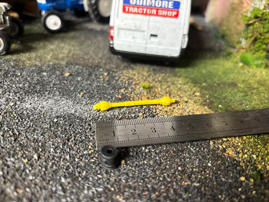 04504 PTO Shaft 49mm Gimbal plus protective cover Artisan32 Tractor farm machinery 1:32 scale
