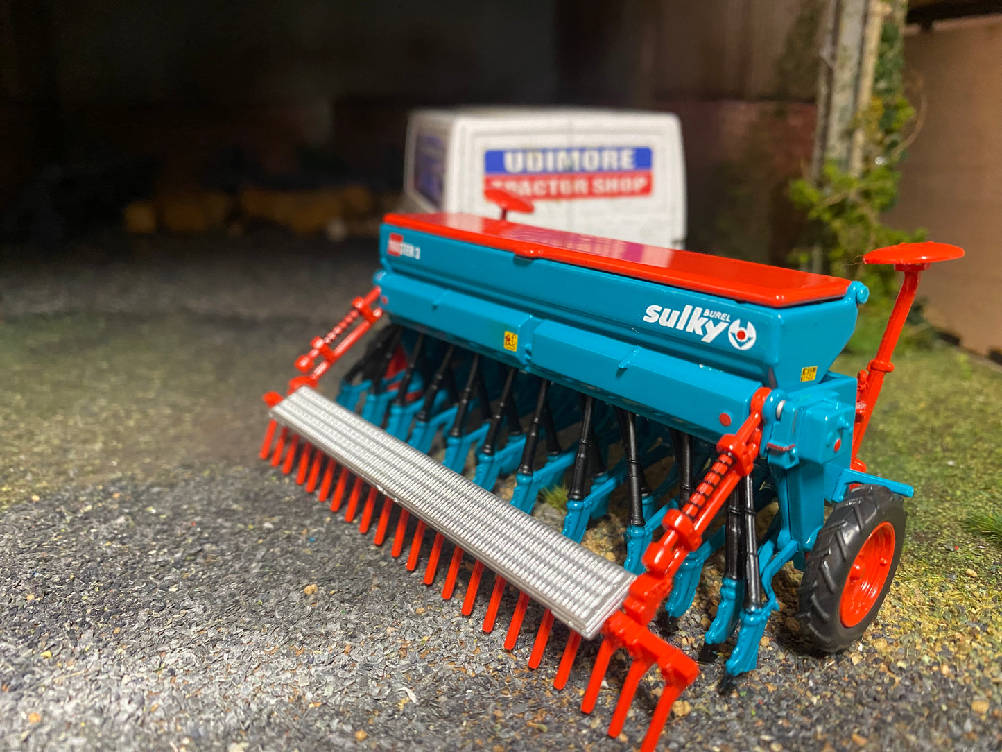 REP501 Replicagri Sulky Master 3 Seed drill Grey 1:32 scale Boxed