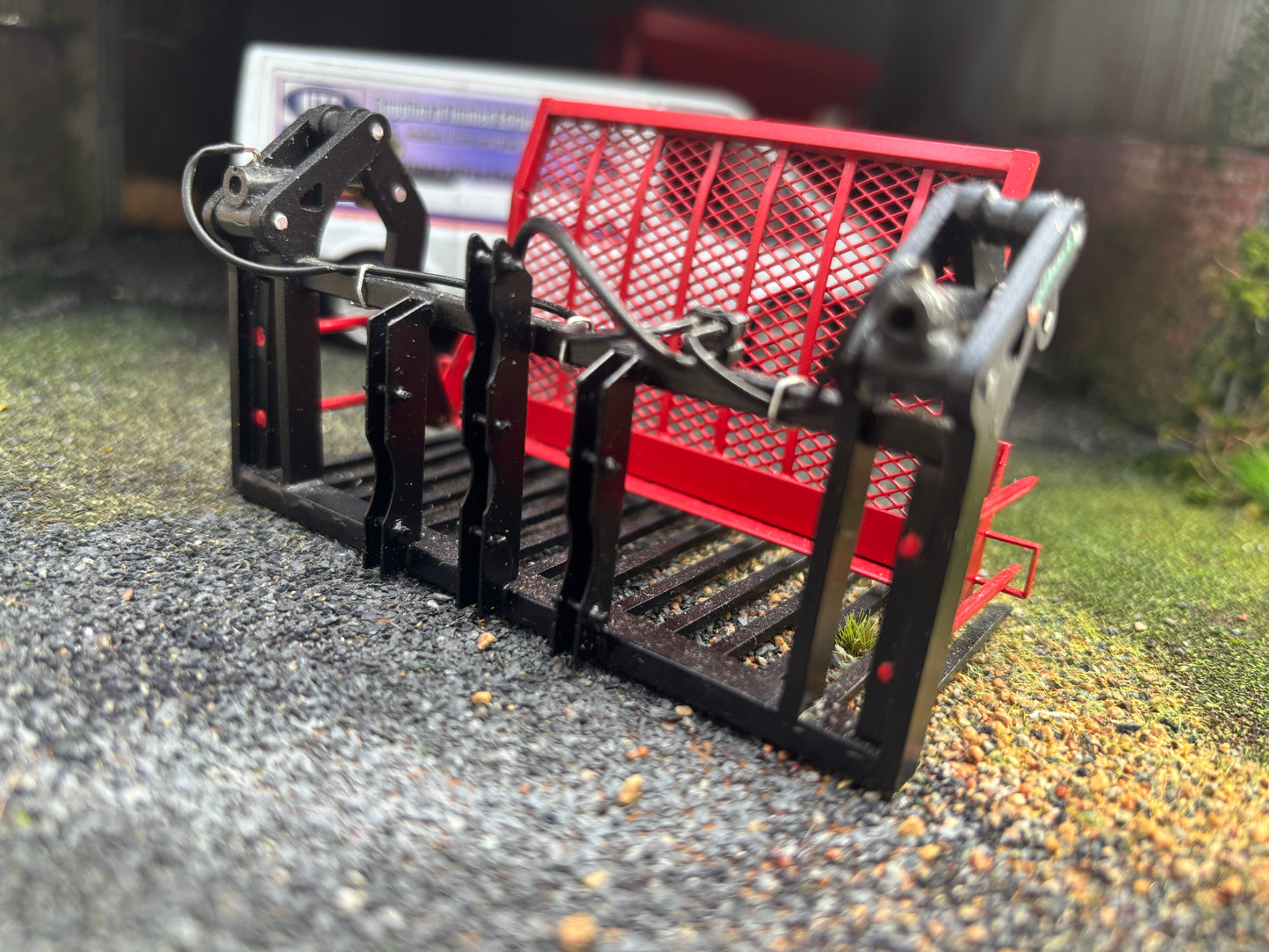 Albutt Black red Albutt push pull Buck Rake Laser cut BRASS Scratch Built  1:32 scale BLR Models